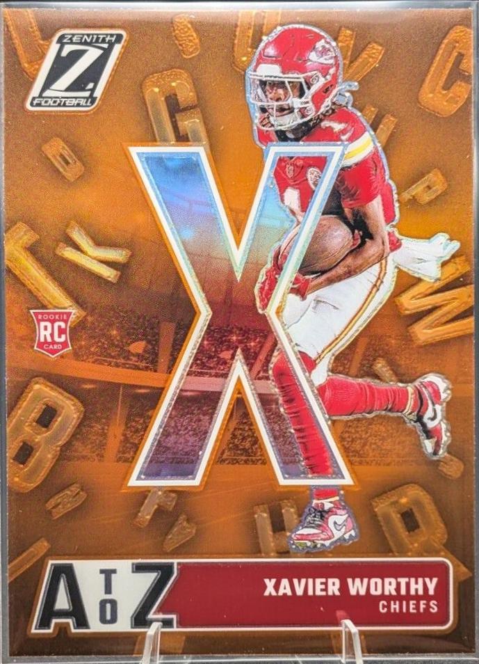 2024 Panini Zenith A to Z Xavier Worthy [Orange] #24 card