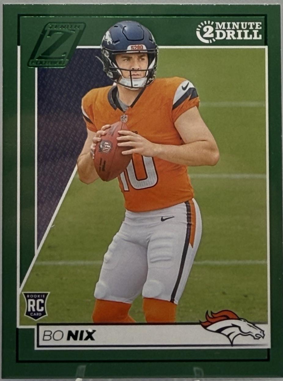 2024 Panini Zenith Bo Nix [Two Minute Drill] #109 card