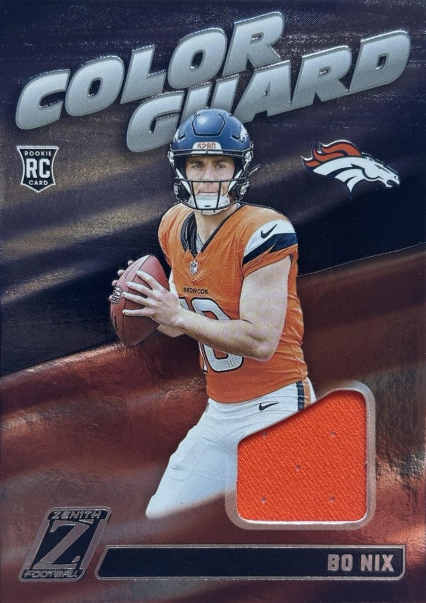 2024 Panini Zenith Color Guard Bo Nix #CG3 card