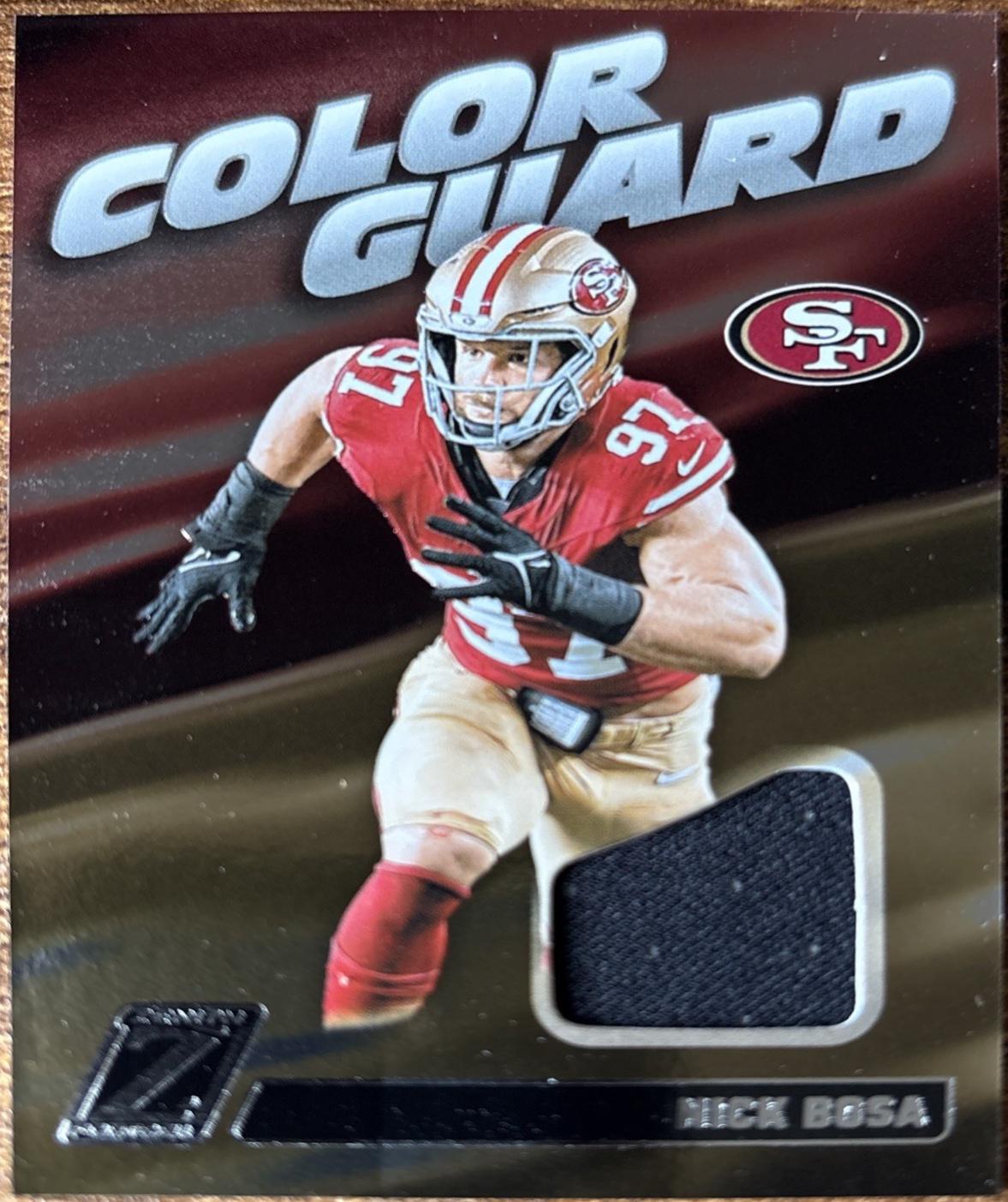 2024 Panini Zenith Color Guard Nick Bosa #CG18 card