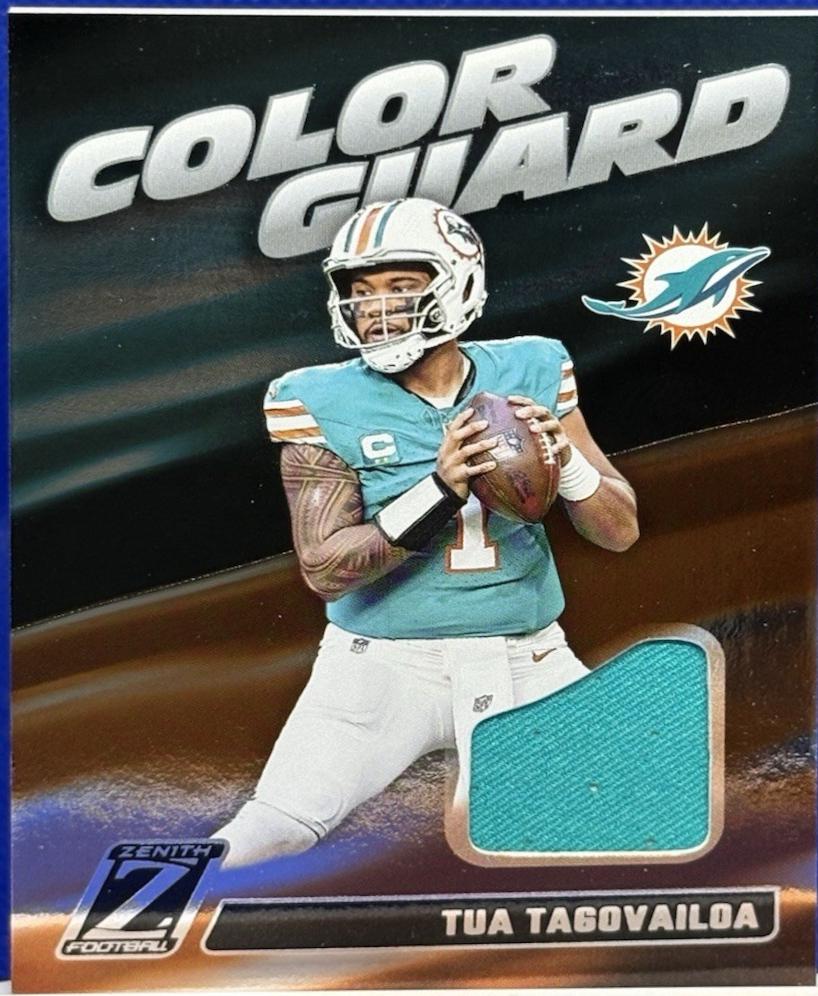 2024 Panini Zenith Color Guard Tua Tagovailoa #CG12 card