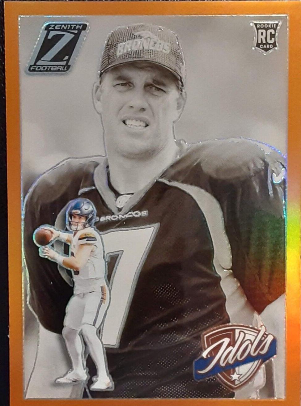 2024 Panini Zenith Idols Bo Nix / John Elway [Orange] #11 card