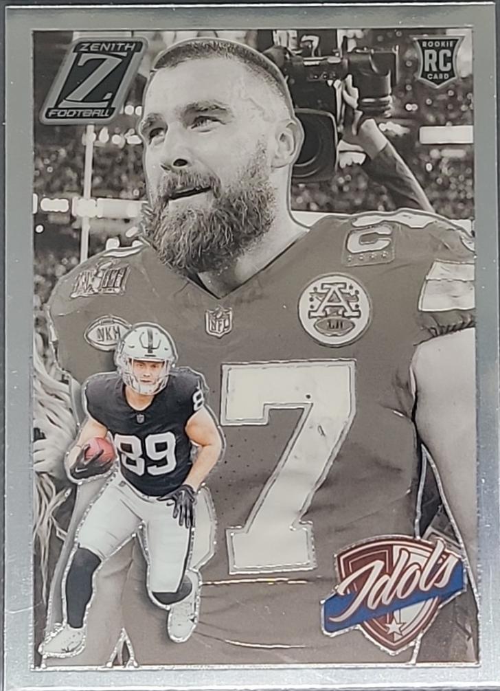 2024 Panini Zenith Idols Brock Bowers / Travis Kelce #7 card