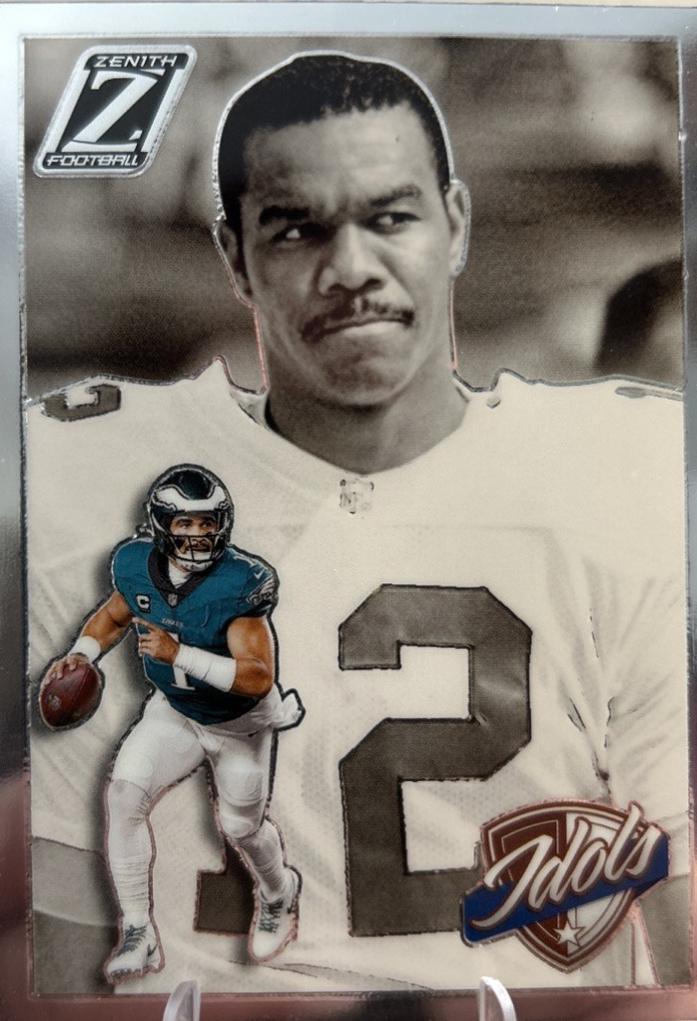 2024 Panini Zenith Idols Jalen Hurts / Randall Cunningham #2 card