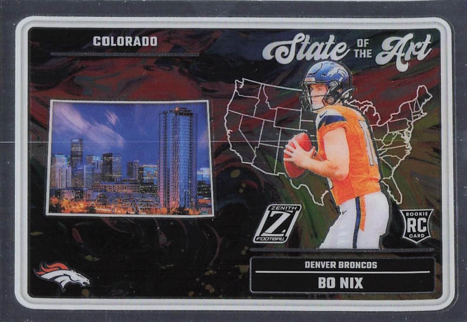 2024 Panini Zenith State of the Art Bo Nix #20 card
