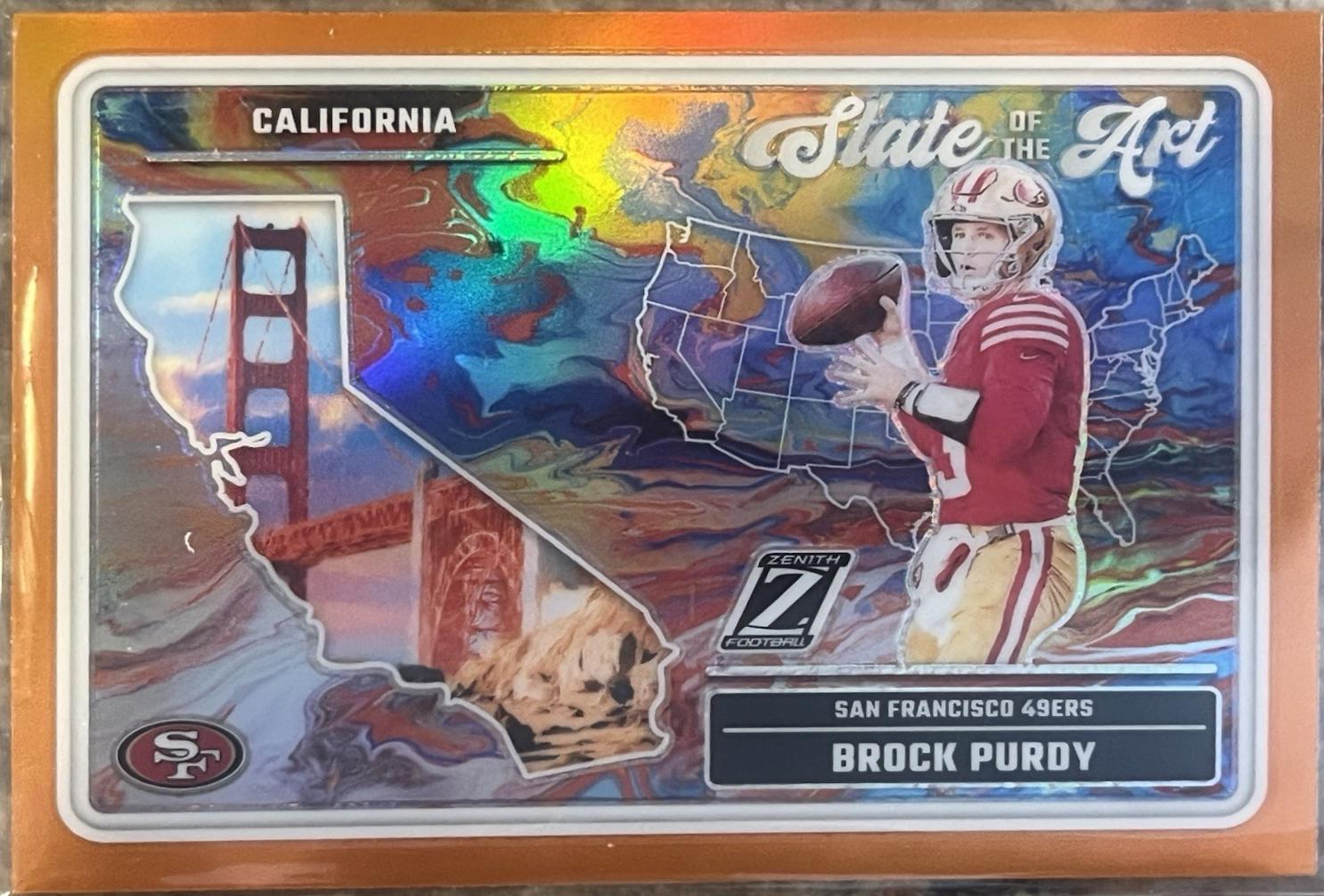 2024 Panini Zenith State of the Art Brock Purdy [Orange] #4 card