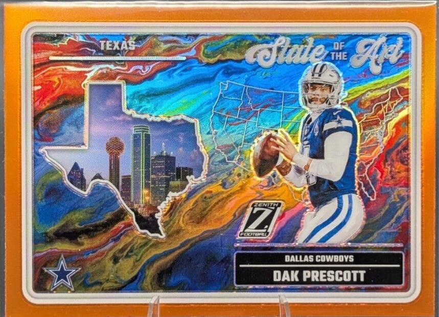 2024 Panini Zenith State of the Art Dak Prescott [Orange] #5 card