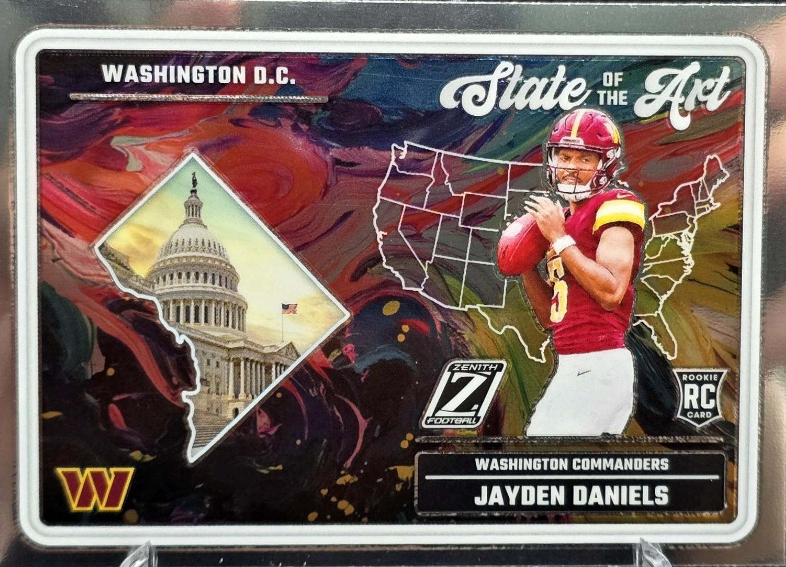 2024 Panini Zenith State of the Art Jayden Daniels #19 card