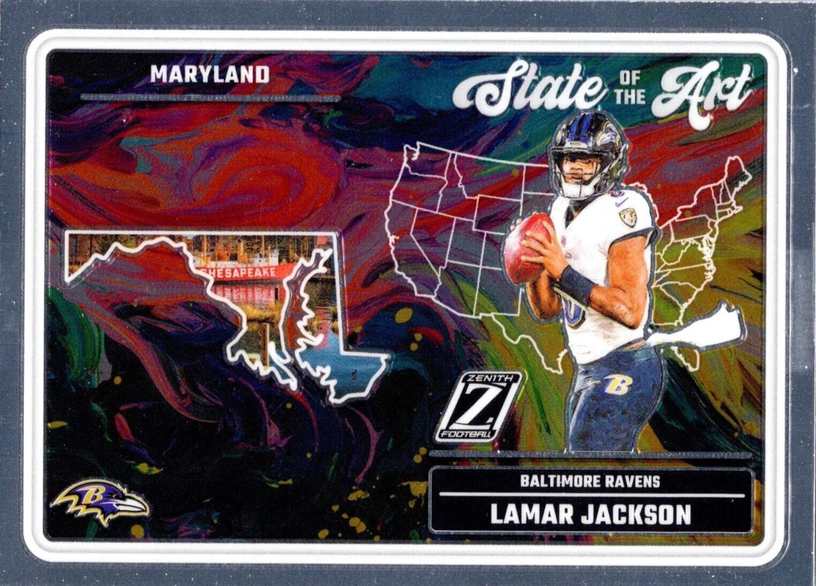 2024 Panini Zenith State of the Art Lamar Jackson #9 card