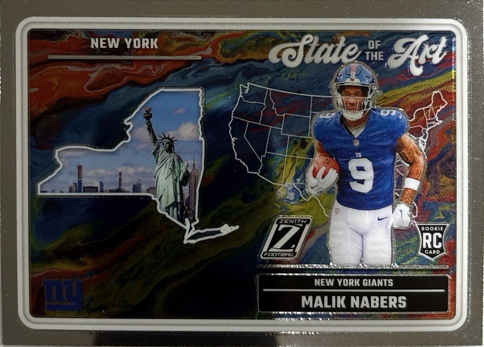 2024 Panini Zenith State of the Art Malik Nabers #23 card