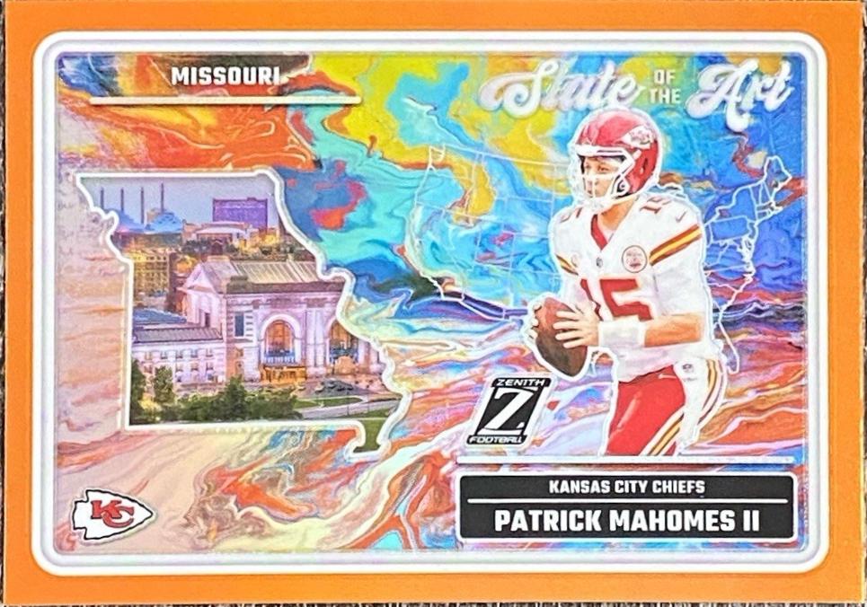 2024 Panini Zenith State of the Art Patrick Mahomes II [Orange] #1 card