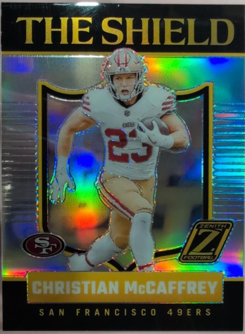 2024 Panini Zenith The Shield Christian McCaffrey #22 card