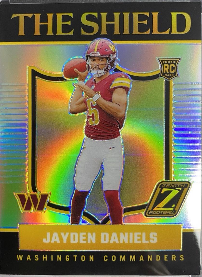 2024 Panini Zenith The Shield Jayden Daniels #2 card