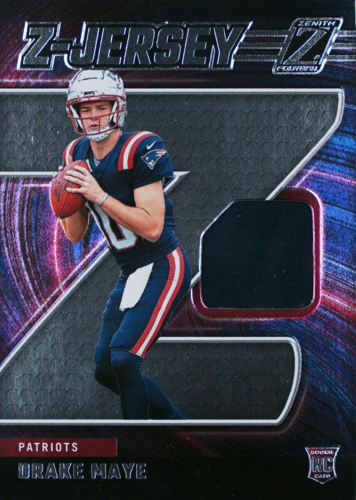 2024 Panini Zenith Z Jersey Drake Maye #ZJ2 card