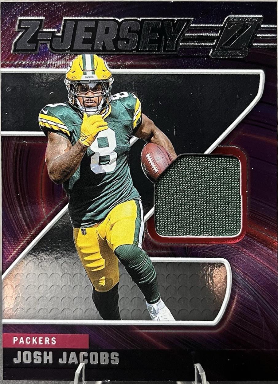 2024 Panini Zenith Z Jersey Josh Jacobs #ZJ25 card