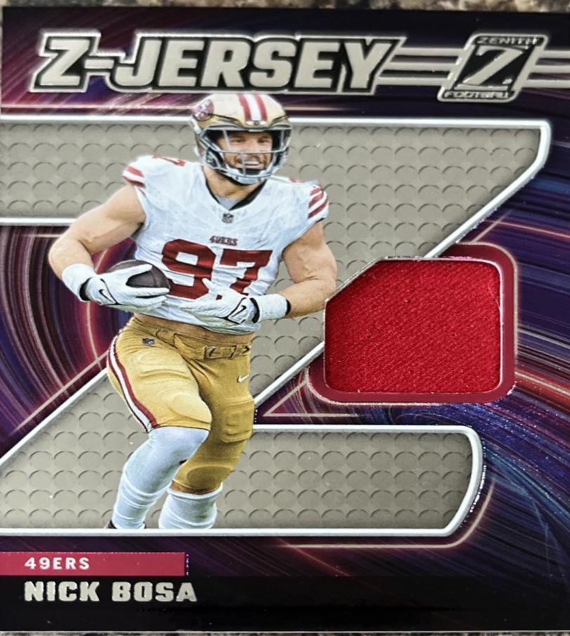 2024 Panini Zenith Z Jersey Nick Bosa #ZJ32 card