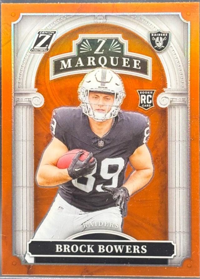 2024 Panini Zenith Z Marquee Brock Bowers [Orange] #8 card