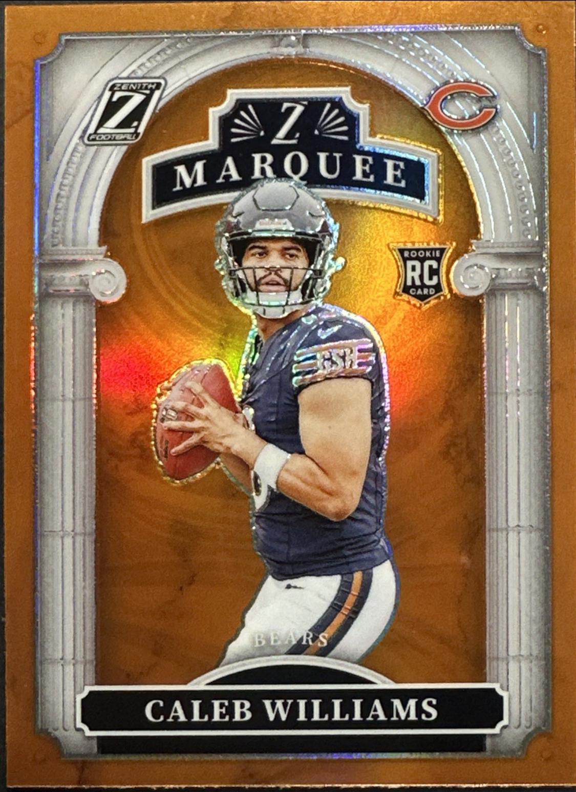 2024 Panini Zenith Z Marquee Caleb Williams [Orange] #1 card