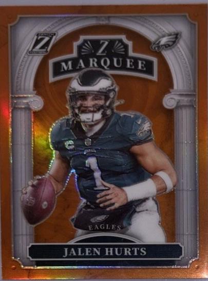 2024 Panini Zenith Z Marquee Jalen Hurts [Orange] #15 card