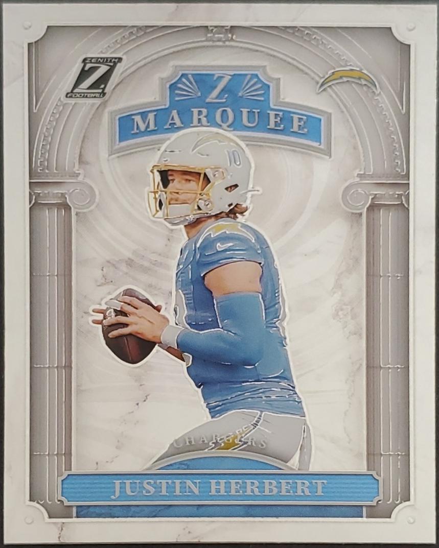 2024 Panini Zenith Z Marquee Justin Herbert #25 card