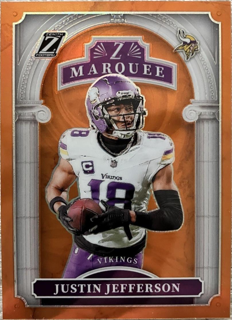 2024 Panini Zenith Z Marquee Justin Jefferson [Orange] #28 card