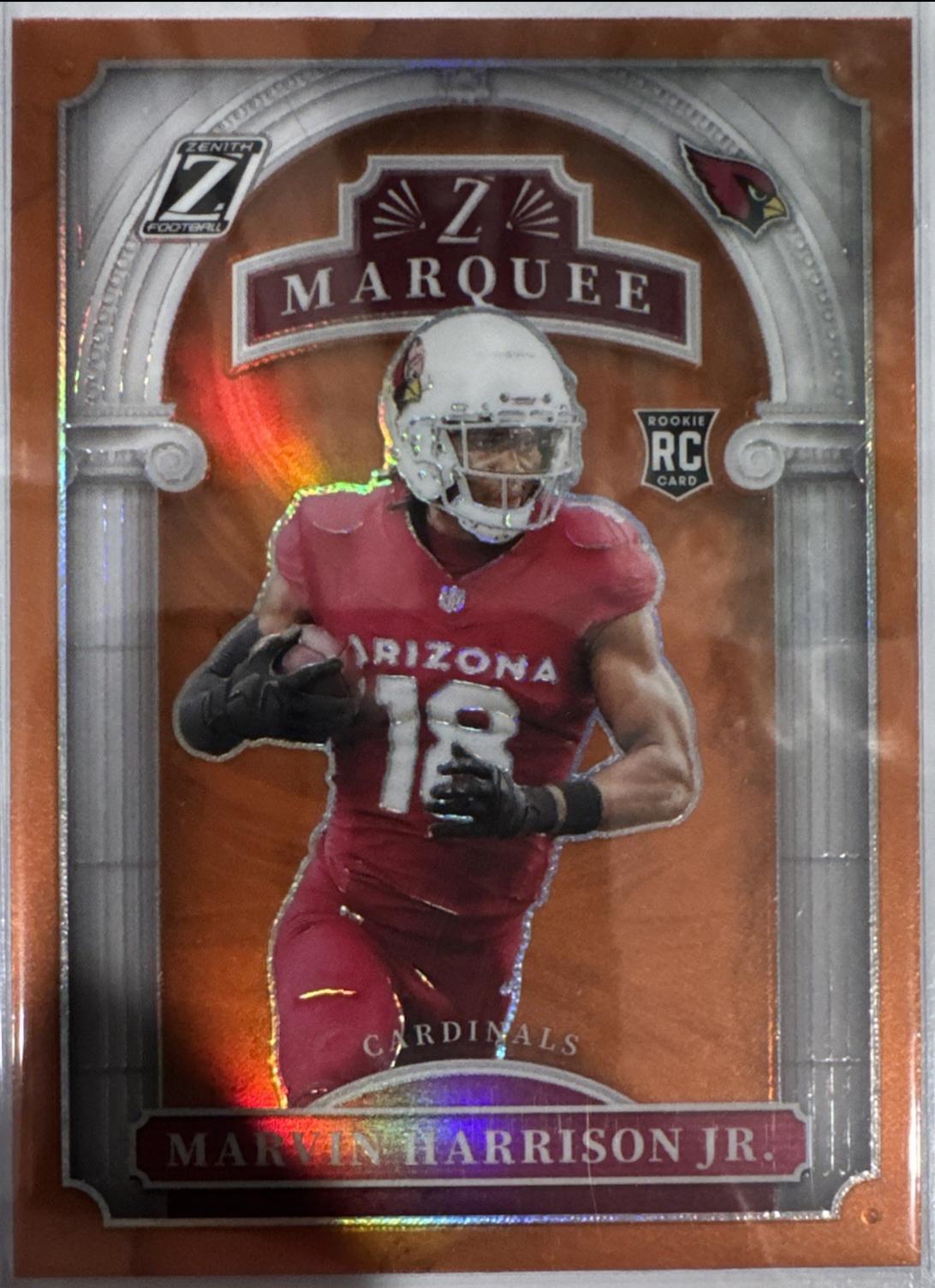 2024 Panini Zenith Z Marquee Marvin Harrison Jr. [Orange] #5 card