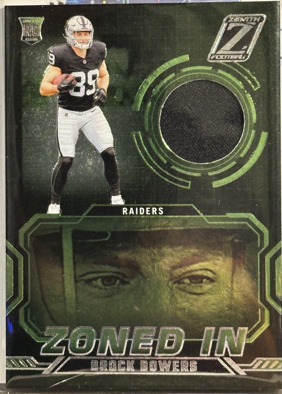 2024 Panini Zenith Zoned In Brock Bowers #ZI-BBS card