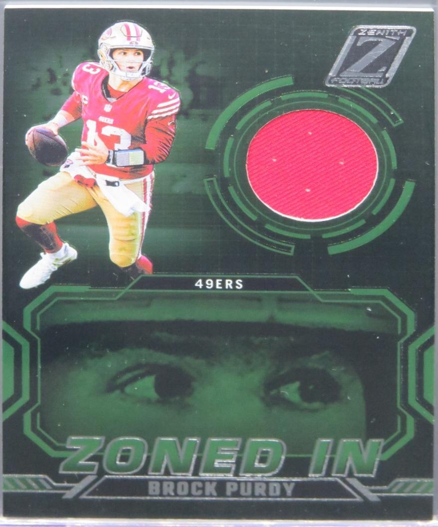 2024 Panini Zenith Zoned In Brock Purdy #ZI-BPY card