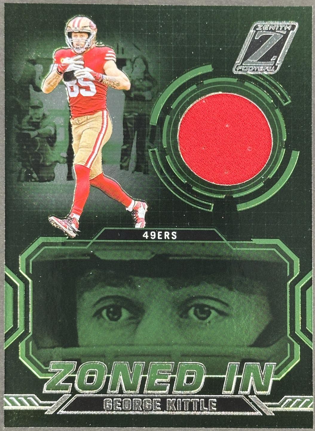 2024 Panini Zenith Zoned In George Kittle #ZI-GKE card