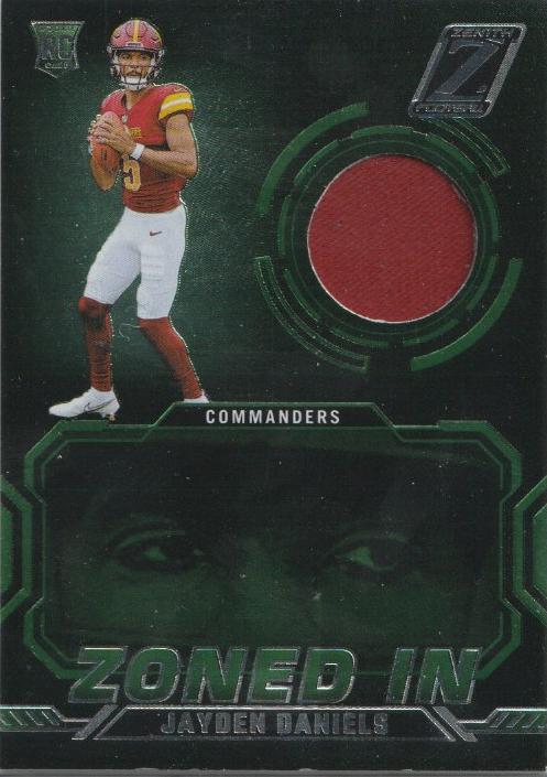 2024 Panini Zenith Zoned In Jayden Daniels #ZI-JDS card