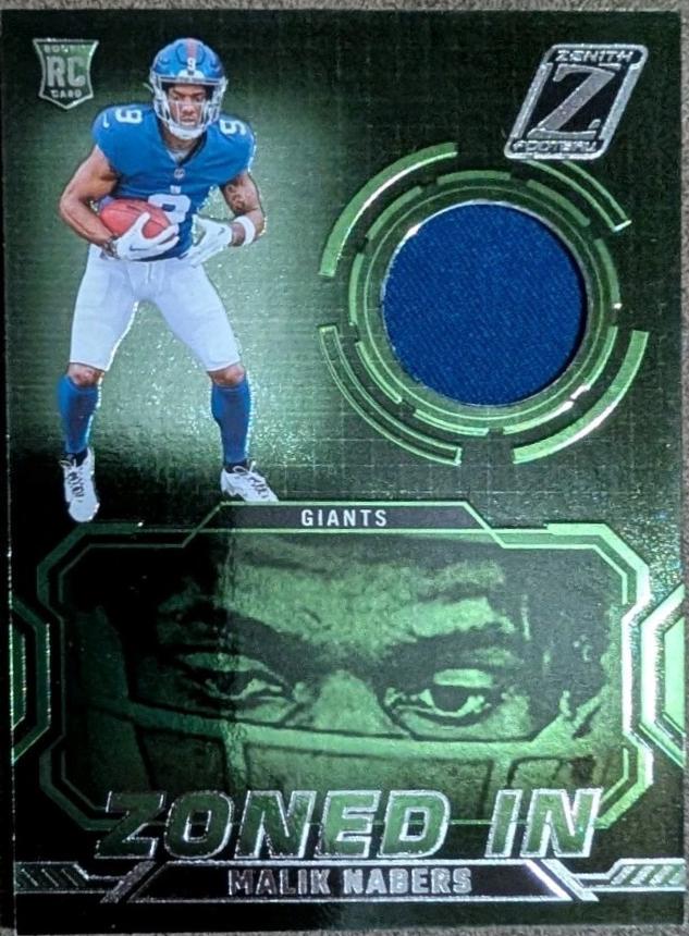 2024 Panini Zenith Zoned In Malik Nabers #ZI-MNS card