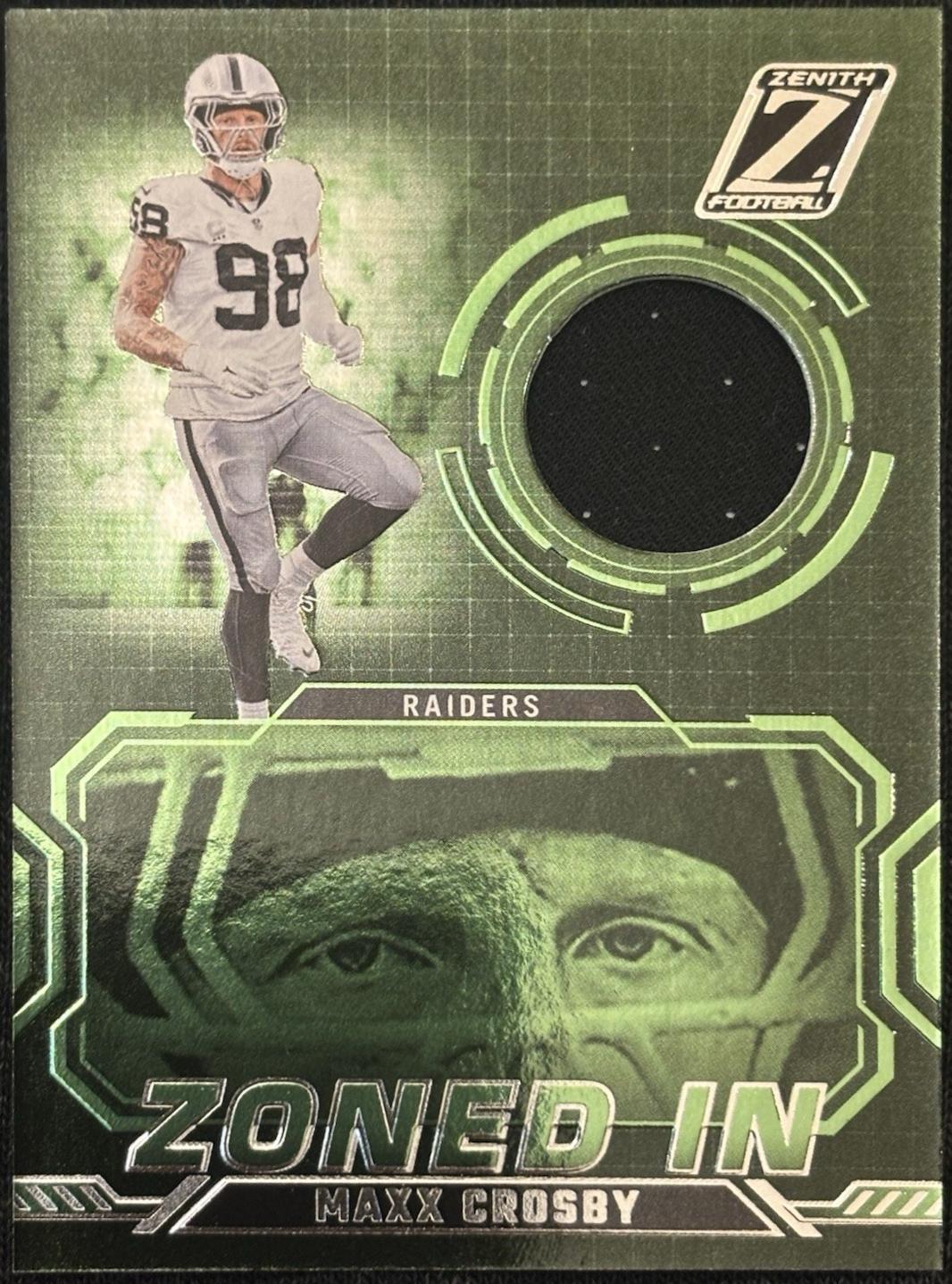 2024 Panini Zenith Zoned In Maxx Crosby #ZI-MCY card