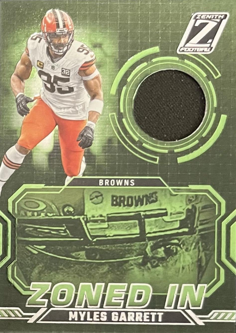 2024 Panini Zenith Zoned In Myles Garrett #ZI-MGT card
