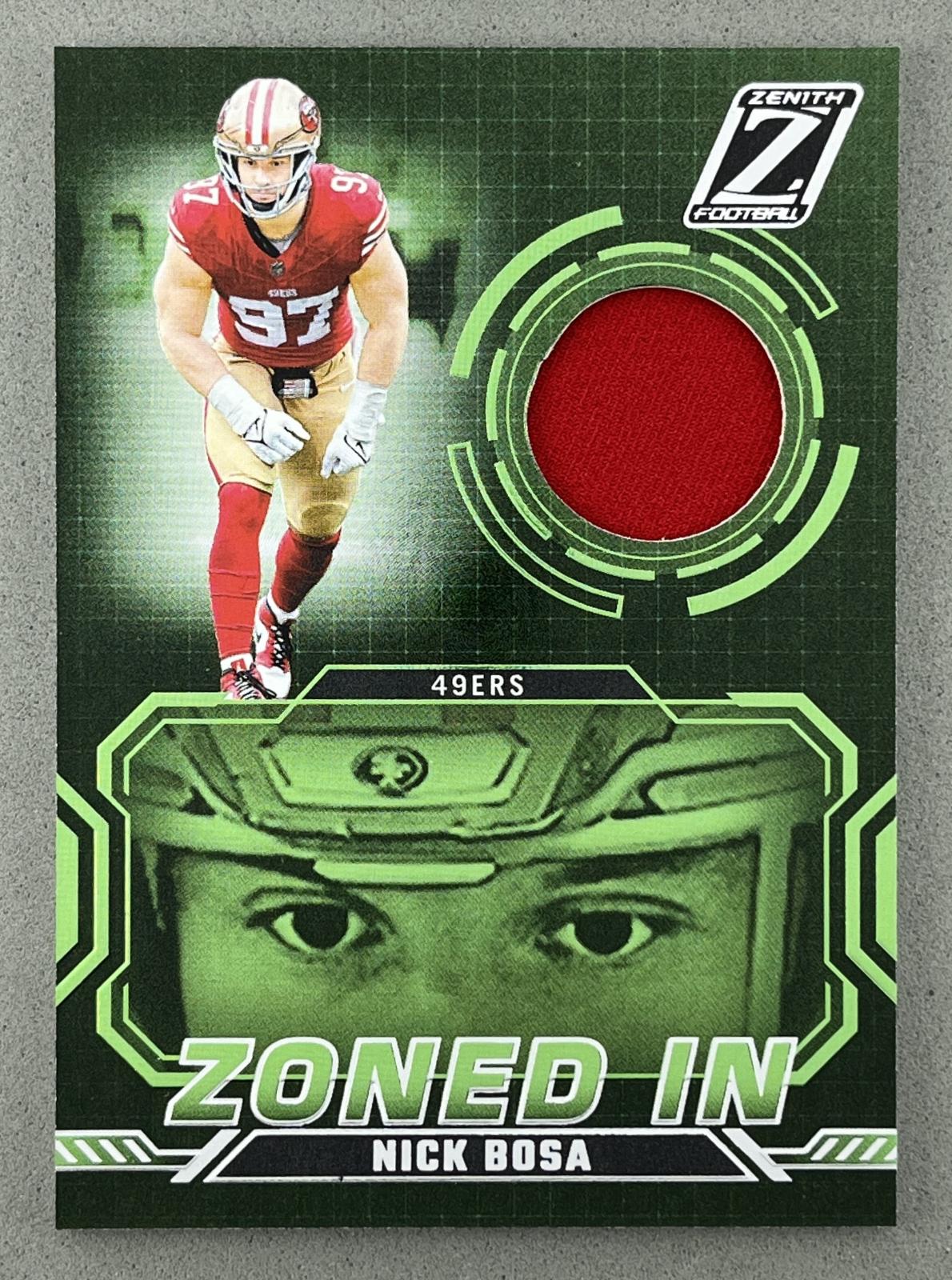 2024 Panini Zenith Zoned In Nick Bosa #ZI-NBA card