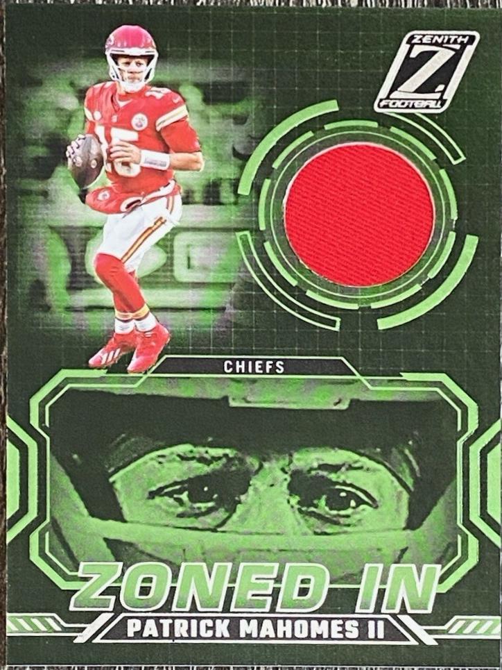 2024 Panini Zenith Zoned In Patrick Mahomes II #ZI-PMS card