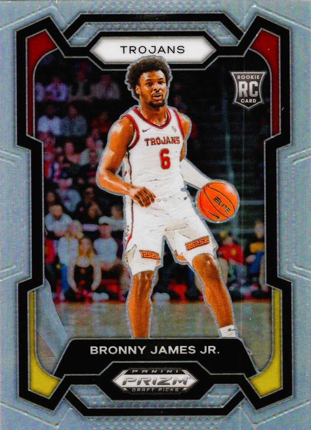 2024 Prizm Draft Picks Bronny James Jr. [Silver] #86 card