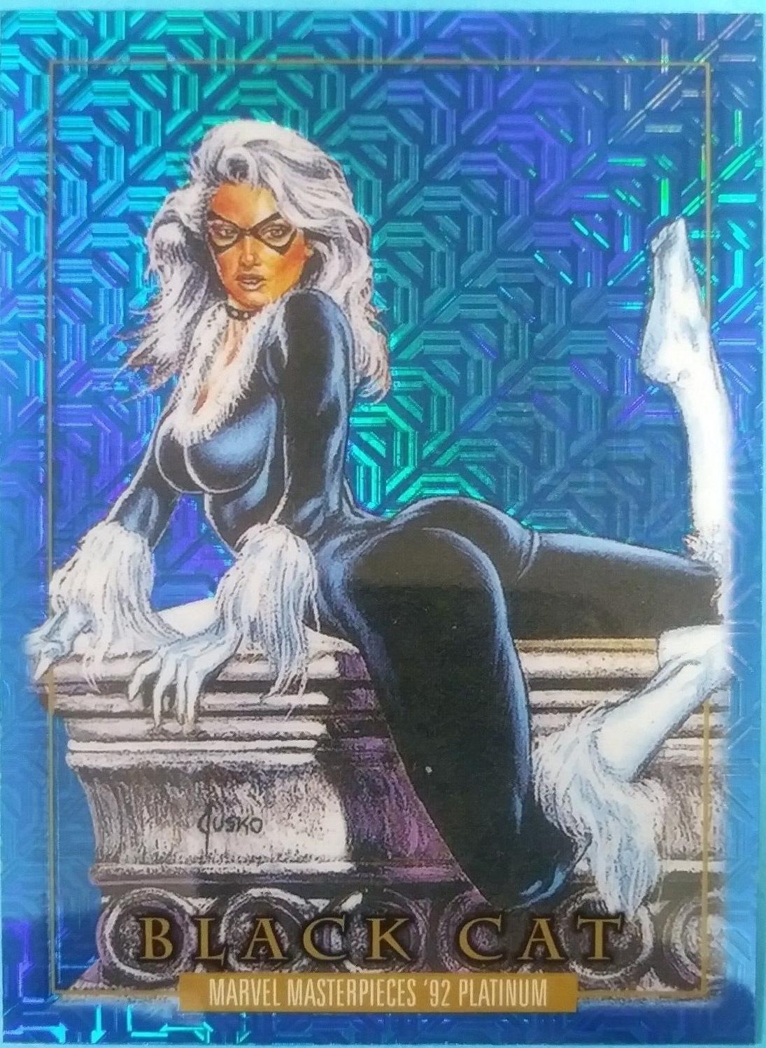 2024 SkyBox Masterpieces ’92 Platinum Black Cat [Blue Traxx] #5 card