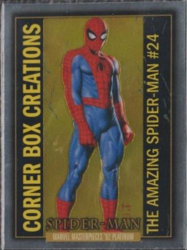 2024 SkyBox Masterpieces ’92 Platinum Corner Box Creations Spider-Man #CB-7 card