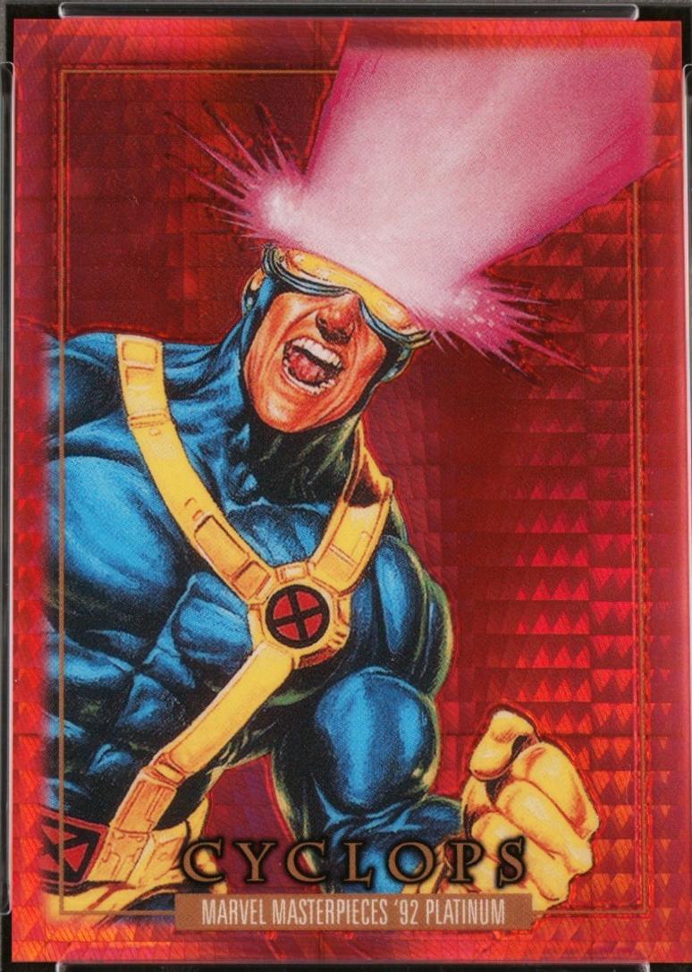 2024 SkyBox Masterpieces ’92 Platinum Cyclops [Red Prism] #13 card
