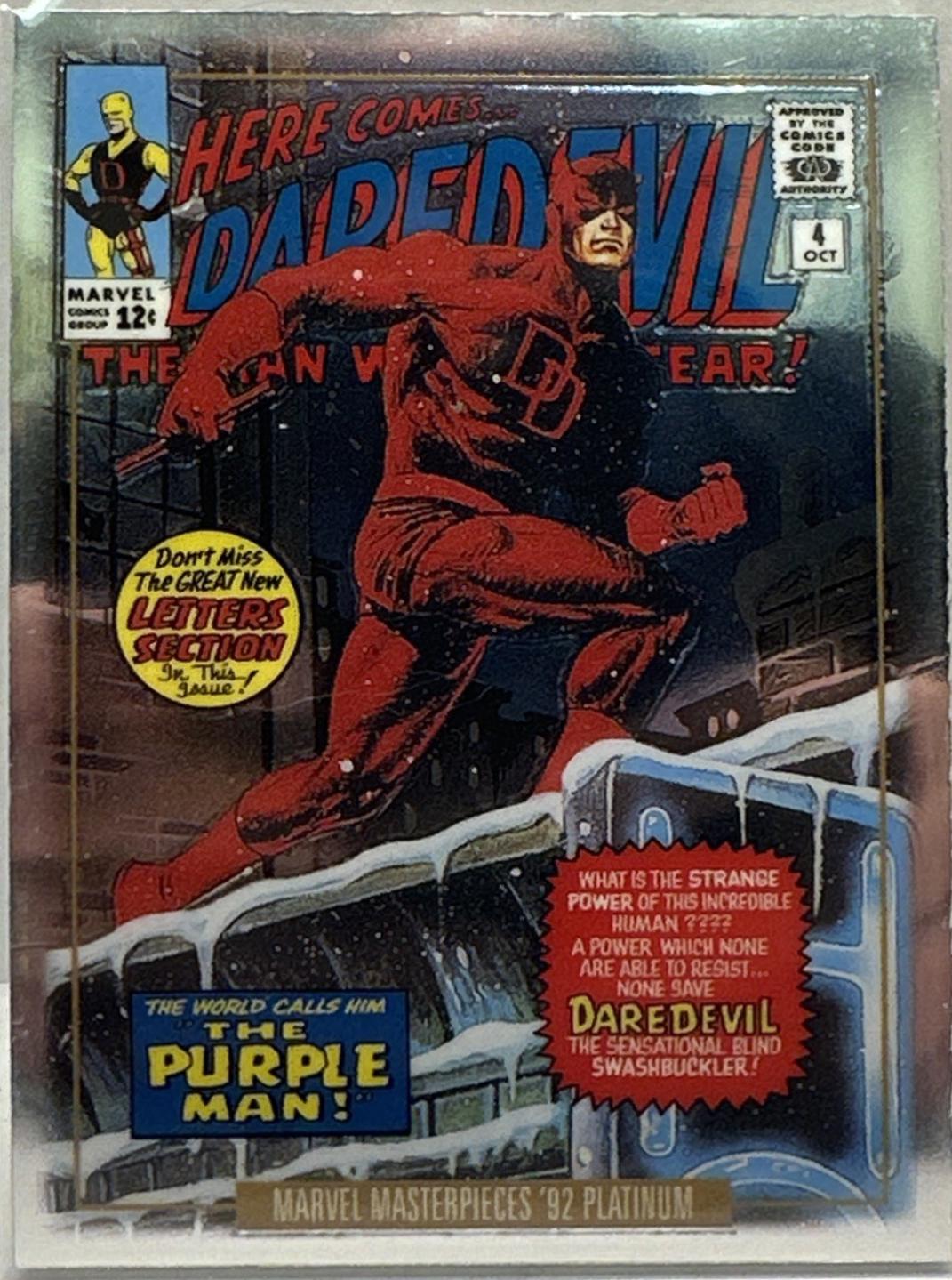 2024 SkyBox Masterpieces ’92 Platinum Daredevil [Variant] #12-V card