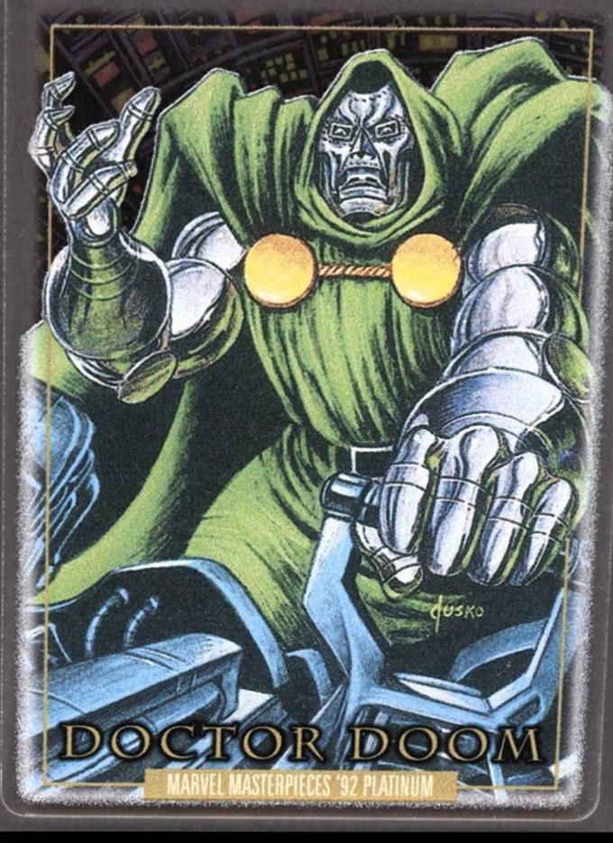 2024 SkyBox Masterpieces ’92 Platinum Doctor Doom [Plexi] #26 card