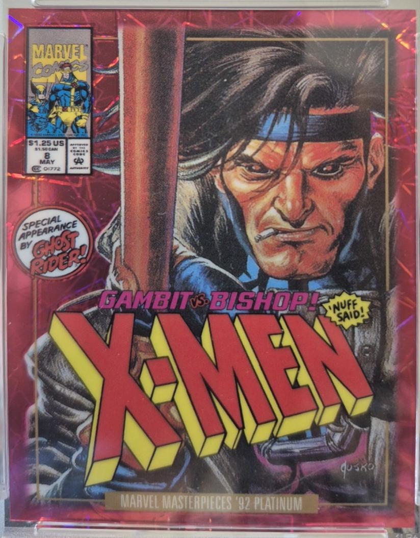 2024 SkyBox Masterpieces ’92 Platinum Gambit [Pink Lasers Variant] #29-V card