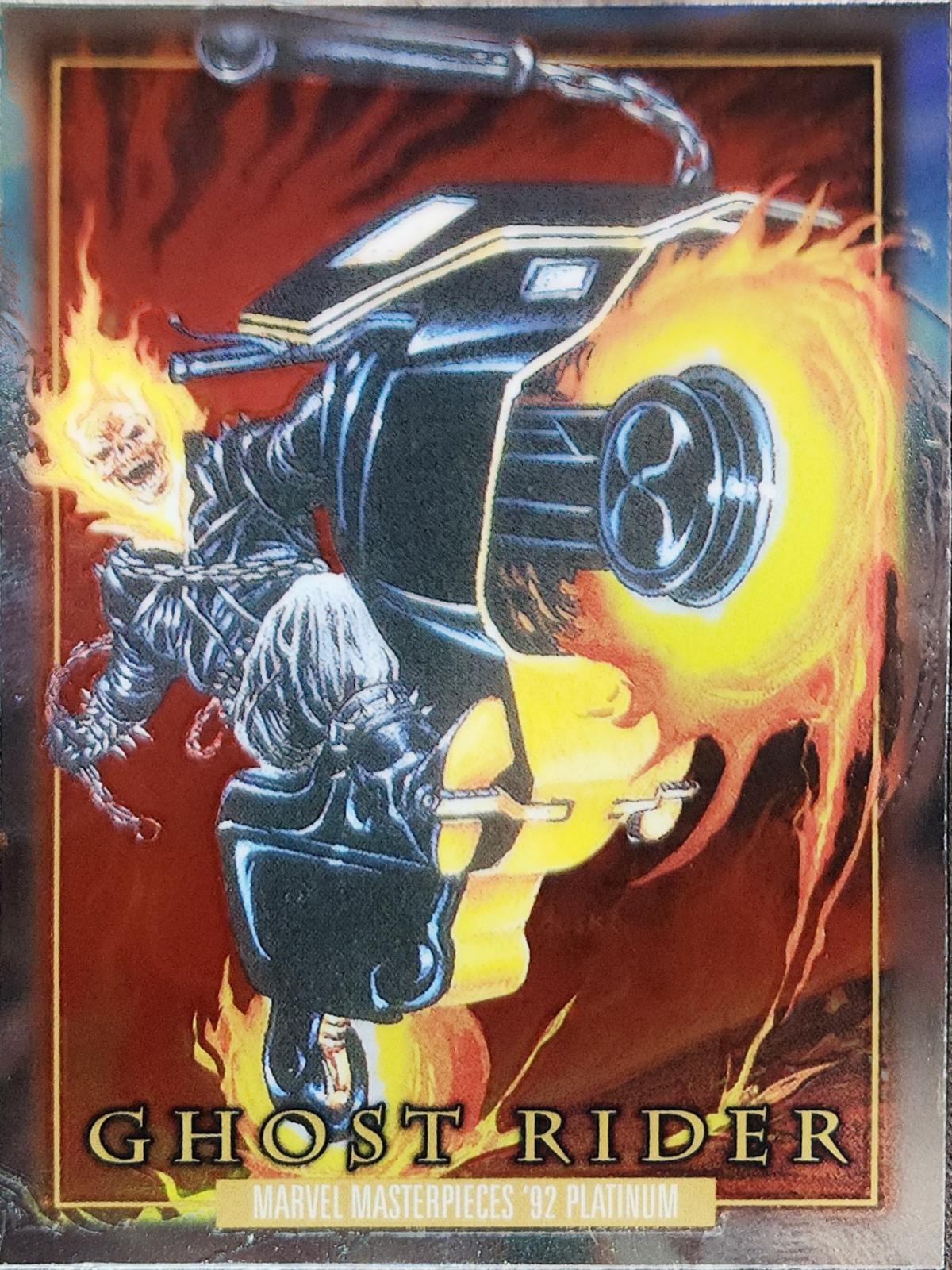 2024 SkyBox Masterpieces ’92 Platinum Ghost Rider #37 card