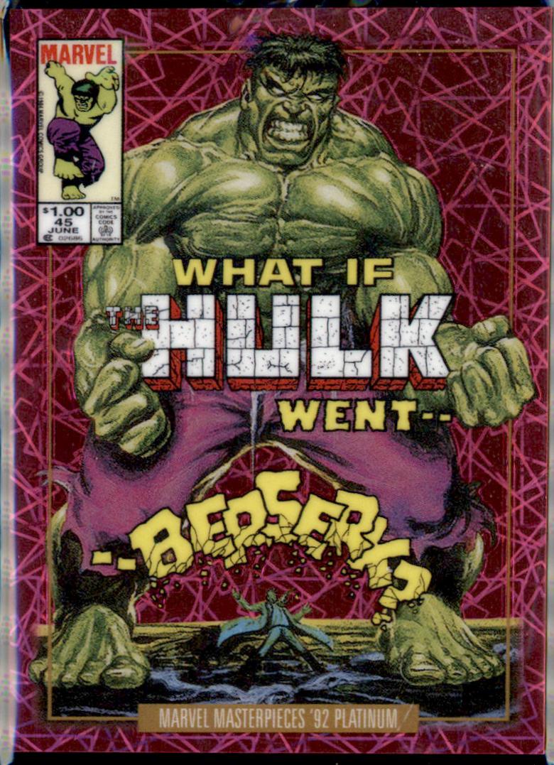 2024 SkyBox Masterpieces ’92 Platinum Hulk [Pink Lasers] #32 card