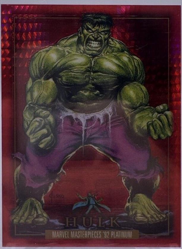 2024 SkyBox Masterpieces ’92 Platinum Hulk [Red Prism] #32 card