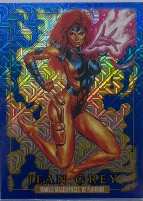2024 SkyBox Masterpieces ’92 Platinum Jean Grey [Blue Traxx] #46 card