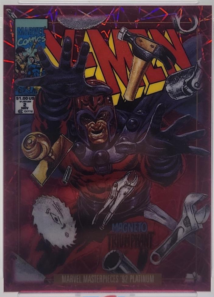 2024 SkyBox Masterpieces ’92 Platinum Magneto [Pink Lasers Variant] #49-V card