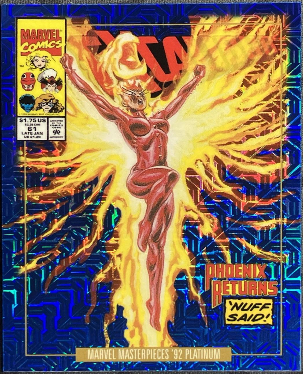 2024 SkyBox Masterpieces ’92 Platinum Phoenix [Blue Traxx Variant] #67-V card