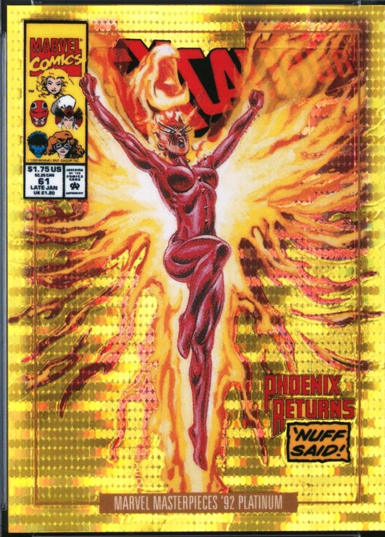 2024 SkyBox Masterpieces ’92 Platinum Phoenix [Seismic Gold Variant] #67-V card