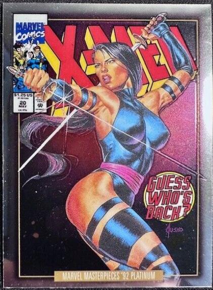 2024 SkyBox Masterpieces ’92 Platinum Psylocke [Variant] #65-V card
